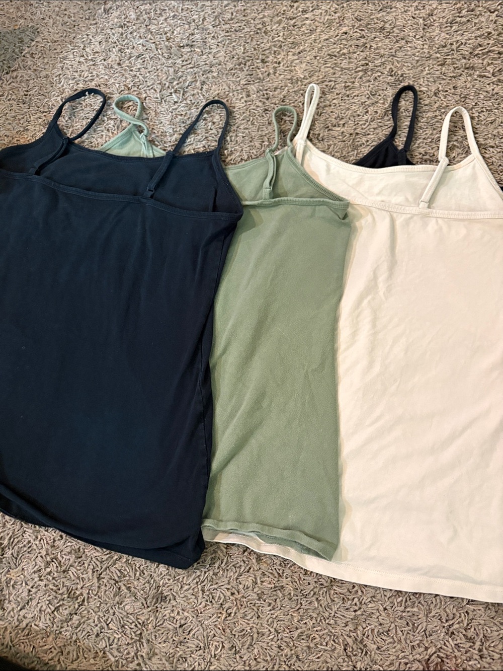 torrid Spaghetti Strap Camisole Set in Black, Olive, Cream Lot - Picture 11 of 12
